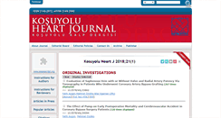 Desktop Screenshot of kosuyoluheartjournal.com