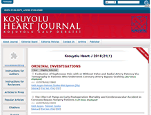 Tablet Screenshot of kosuyoluheartjournal.com